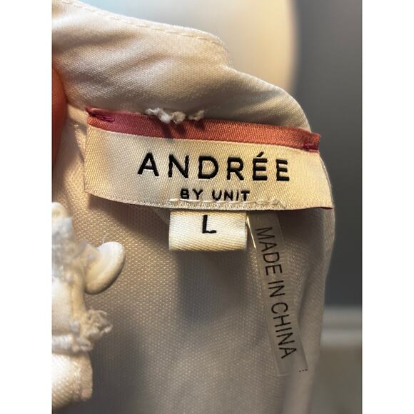 Andree By Unit Swiss Dot Pastel Colorblock Maxi Dress Halter Ethereal Large - Picture 7 of 9